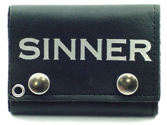 Sinner Genuine Leather Chain Wallet