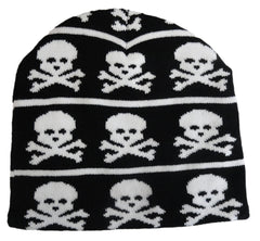 Skull and Crossbones Knit Beanie