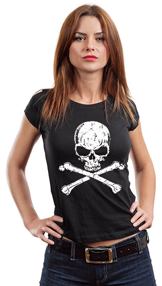 Skull Of Death Cross Bones Girl 's T-Shirt