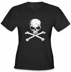 Skull Of Death Cross Bones Girl 's T-Shirt
