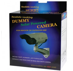 Solar Powered Dummy Surveillance Camera