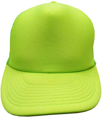 Solid Neon Green Trucker Hat