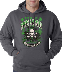 Sons of Ireland Shamrock Skull Biker Hoodie