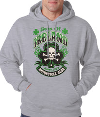 Sons of Ireland Shamrock Skull Biker Hoodie