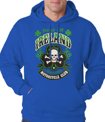 Sons of Ireland Shamrock Skull Biker Hoodie