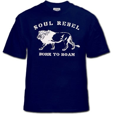 Soul Rebel Born to Roam Men's T-Shirt (Navy)