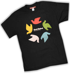 Soul Rebel Dove Wheel T-Shirt (Black, XL)