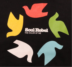 Soul Rebel Dove Wheel T-Shirt (Black, XL)