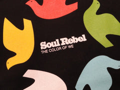 Soul Rebel Dove Wheel T-Shirt (Black, XL)