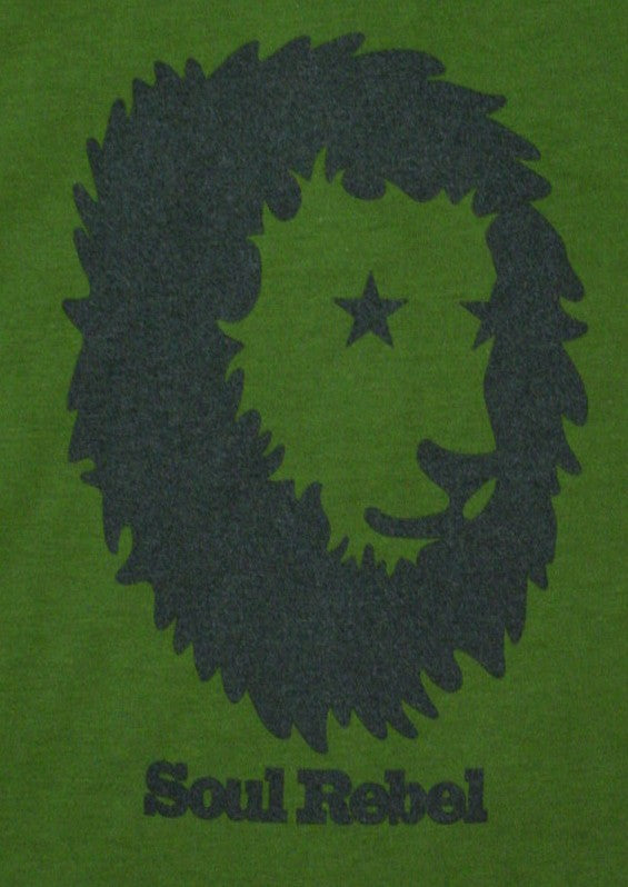 Soul Rebel Funk Lion Men's T-Shirt (Olive Green)