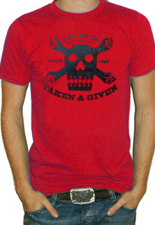 Soul Rebel NYC Skull T-shirt (Red)