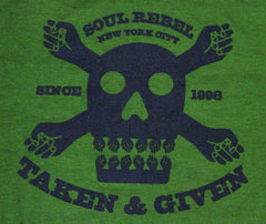 Soul Rebel Taken & Given T-Shirt (Olive Green)