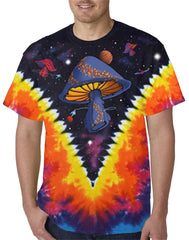 Space Mushrooms Tie Dye T-shirt