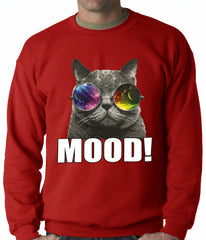 Spaced Mood Cat Adult Crewneck