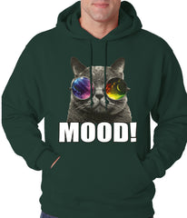 Spaced Mood Cat Adult Hoodie
