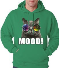 Spaced Mood Cat Adult Hoodie