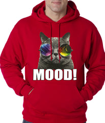 Spaced Mood Cat Adult Hoodie