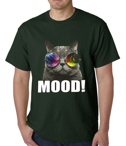 Spaced Mood Cat Mens T-shirt –