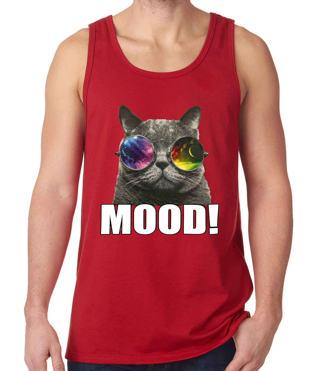Spaced Mood Cat Tank Top