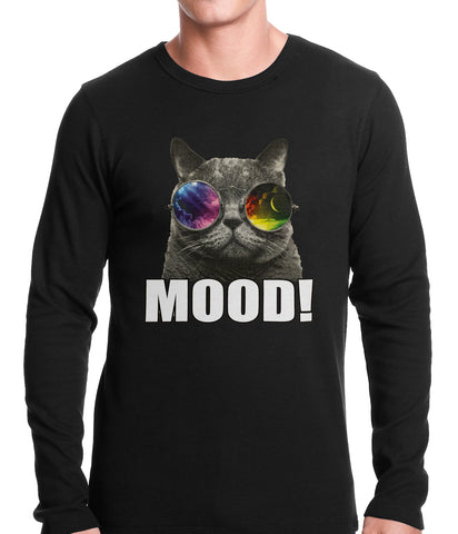 Spaced Mood Cat Thermal Shirt