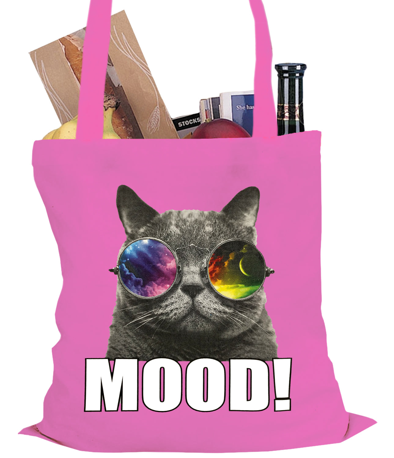 Spaced Mood Cat Tote Bag