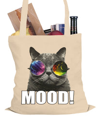 Spaced Mood Cat Tote Bag