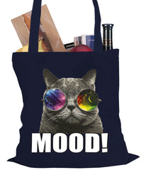 Spaced Mood Cat Tote Bag