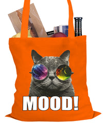Spaced Mood Cat Tote Bag