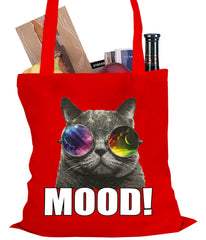 Spaced Mood Cat Tote Bag
