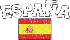 Spain "España" Vintage Flag International Hoodie