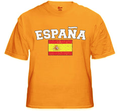 Spain "España" Vintage Flag International Mens T-Shirt