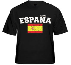 Spain "España" Vintage Flag International Mens T-Shirt