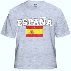 Spain "España" Vintage Flag International Mens T-Shirt