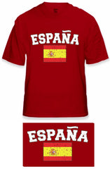 Spain "España" Vintage Flag International Mens T-Shirt