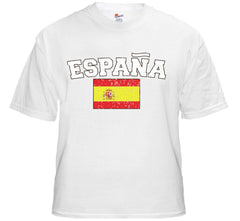 Spain "España" Vintage Flag International Mens T-Shirt