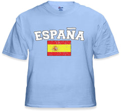 Spain "España" Vintage Flag International Mens T-Shirt