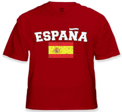 Spain "España" Vintage Flag International Mens T-Shirt