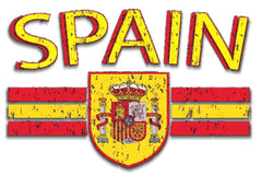 Spain Vintage Shield International Girls T-Shirt