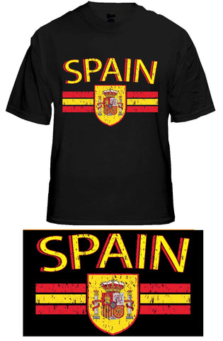 Spain Vintage Shield International Mens T-Shirt