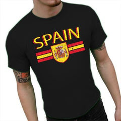 Spain Vintage Shield International Mens T-Shirt