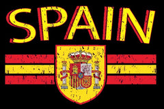 Spain Vintage Shield International Mens T-Shirt