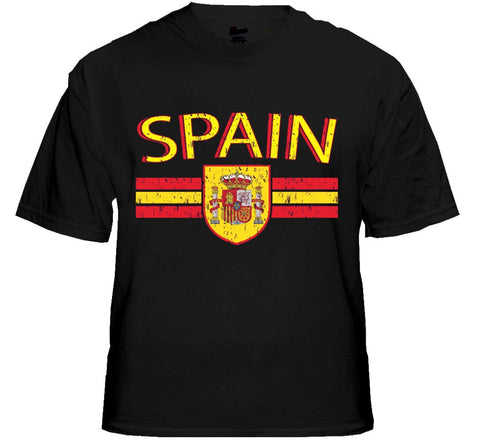 Spain Vintage Shield International Mens T-Shirt