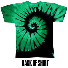 Spiral Clover Irish Green Tie Dye T-Shirt