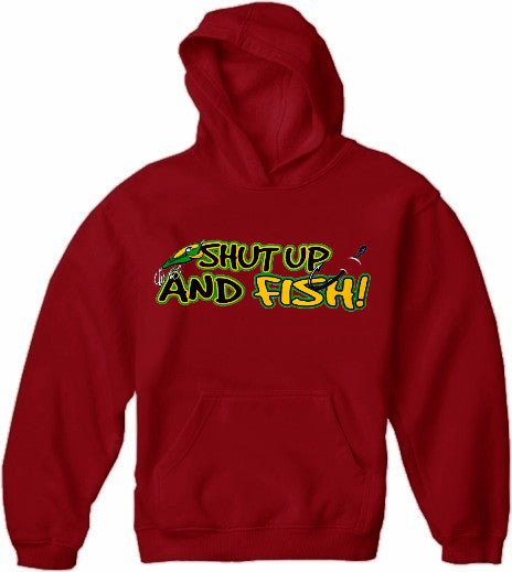 Sportsman and Angler Sweatshirts - Shut Up and Fish Hoodie