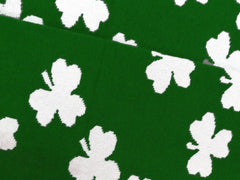 St. Patrick’s Day All Over Shamrocks Leg Warmers (Green with White Shamrocks)