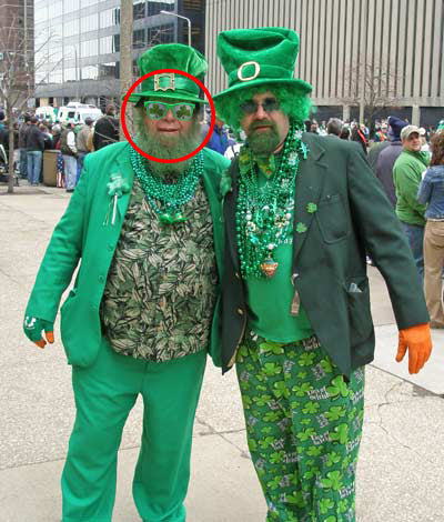 St. Patrick's Day Green Wayfarer Shamrock Sunglasses
