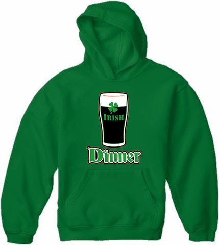 St. Patrick's Day Irish Dinner Adult Hoodie