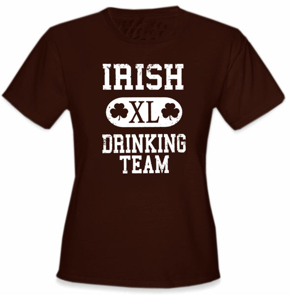St. Patrick's Day Irish Drinking Team Girl's T-Shirt –