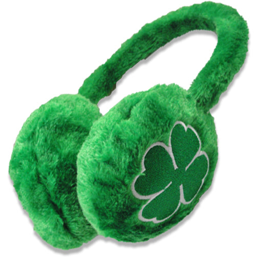 St. Patrick's Day Irish Shamrock Furry Earmuffs