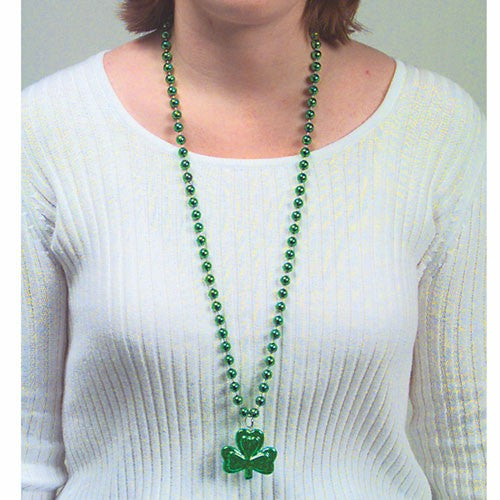 St. Patrick's Day Irish Shamrock Necklaces (12 pack)